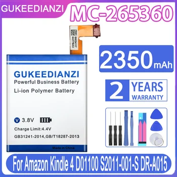 GUKEEDIANZI 2350mAh MC-265360 MC 265360 Baterija Amazon Kindle 4 Kindle4 D01100 S2011-001-S DR-A015, Built-in Baterijos