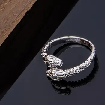 Gyvatė blizga šviesos Didmeninės sidabro padengtą 925 žiedo Mados juvelyriniai Sidabro Žiedas 925sterling-sidabro TXIWTWMA