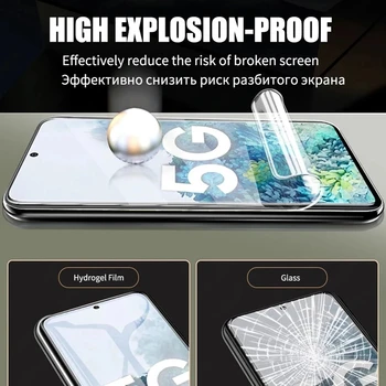 Hidrogelio Plėvelės Samsung Galaxy A72 A52 A42 A32 A12 A02 4/5G Apsauginė Ekrano Stiklai Padengti grūdintas stiklas samsun a 52s 72 32