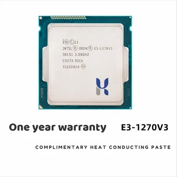 Intel Xeon E3-1270 v3 E3 1270 v3 E3 1270v3 3.5 GHz Quad-Core Aštuonių Siūlų CPU Procesoriaus L2=1M L3=8M 80W LGA 1150