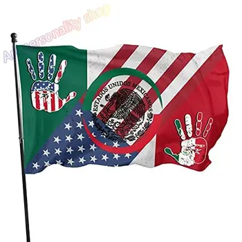 JAV Ir Meksikos Draugystės Vėliavos 3x5 Ft Lauko Sodo Reklama