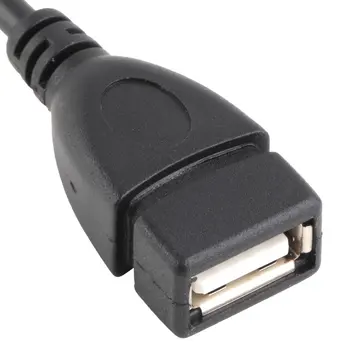 Juoda Nešiojamų Dizainas Aukštos Kokybės USB Female į Mini 5P USB B Male Konversijos OTG Adapterio Kabelį į Viršų