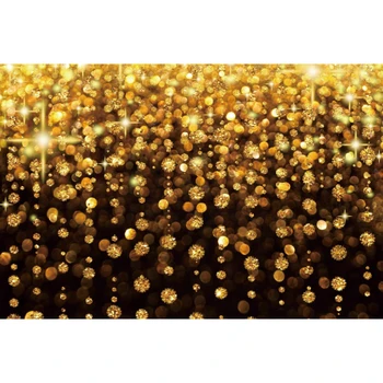 Juodojo Aukso Glitters Bokeh Šviesos Gimtadienio Fotografijos Fonas Fotografijos Apdailos Sluoksnių Fotostudija