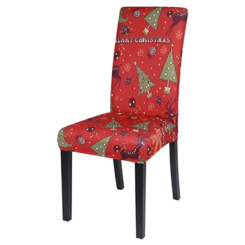 Kalėdų Atostogų Atmosferą Apdailos Nuoma Namų Dekoro Priedai Plastiko Kėdė Padengti Dulkių Prevencijos Valgomojo Kėdės