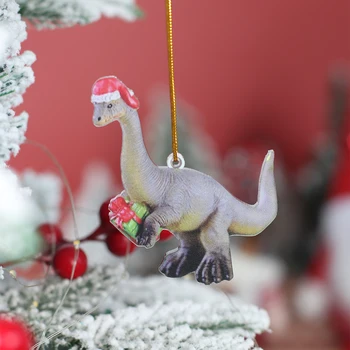 Kalėdų Dinozaurų Pakabučiai Akrilo Kalėdų Dekoracijas Namų 2022 Kalėdų Eglutės Ornamentu Navidad Noel Dovanos Naujųjų Metų 2023
