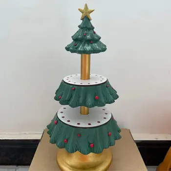 Kalėdų Eglutė Desertas Plokštės Naujųjų Metų Dekoracija Užkandžių Dubuo Maisto Dėklas Twin City Laikiklis Pyragas Vaisių Saldainiai Šalies Prekių 1
