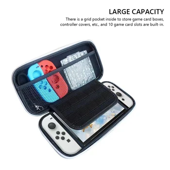 Kelionių Rankinės EVA Sunkiai Shell Nešiojamų Saugojimo Krepšys Kelionės Box Konsolė Nintendo Jungiklis OLED Konsolės