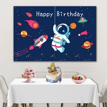 Kosmoso Balionų Girliandą Rinkinys Arch Mėnulis Raketų Astronautas Folija Helio Balionai Galaxy Temą Berniukas Vaikų Gimtadienio Dekoracijos