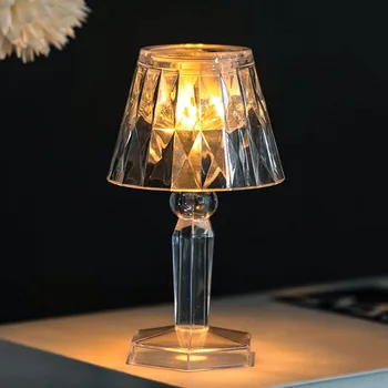 LED Projekcija Krištolo Nakties Šviesos staliukas, Lempa Diamond Romantiška Vestuvių Juostoje Namų Puošybai Kambario Dekoro Atmosfera Lempos