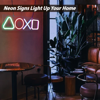 LED Žaidimas Formos Neon Požymiai Reguliuojamas Žaidimas, Neoninės Šviesos, Sienų Dekoras Naktį Šviesos Ženklai Žaidimų Kambarys, Miegamasis Apdaila Žibintai