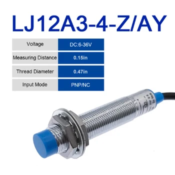 LJ12A3-4-Z/PAGAL LJ12A3-4-Z/BX Indukcinis Artumo Jutiklis Nustatymo Jungiklį, PNP, NPN DC 6-36V LJ12A3-4-Z/BX LJ12A3-4-Z/PAGAL LJ12A3-2-Z/ 0
