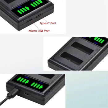 LT-EL23 Bateriją /lt-LT EL23 LED USB Dual Kroviklis Nikon Coolpix B700, P900, P600, P610, S810c Skaitmeninis Fotoaparatas
