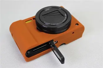 LX10 Minkšto Silikono Fotoaparato Krepšys, Apsaugos Įstaiga Padengti Atveju dėl Panasonic Lumix L-X10 su Guminiais Objektyvo Dangtelis 2