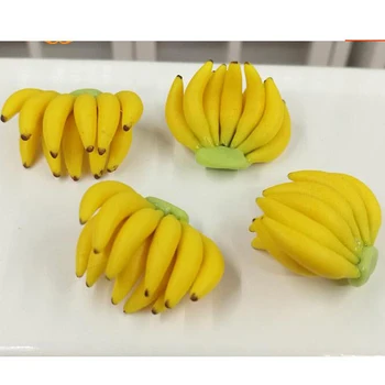 Lėlių Miniatiūrinės Maisto, Vaisių, Bananų, 1:12 Miniatiūriniai Lėlių Kekė Bananų Virtuvės Maisto, Vaisių Priedai, Dekoras