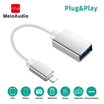 MeloAudio Žaibo OTG Adapterio Kabelį iOS USB Vyrų ir Moterų 