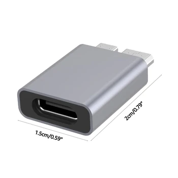 Micro B USB C 3.0 Male Tipo C Moterų Adapterio Tipas-C USB3.0 Mikro-B Jungtis Išorinio Kieto disko Disko HDD Kabelis
