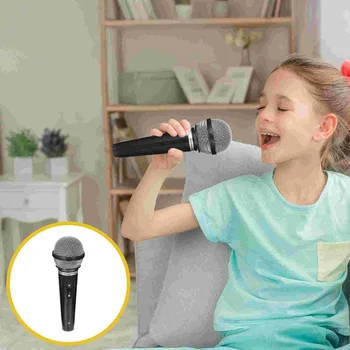Microphonekids Prop Fakeplastic Mic Kostiumas Karaoke Apsimesti, Playsimulated Mikrofonai Bamblys Šalių Rekvizitai Vaikas Mikrofonus Dainuoti