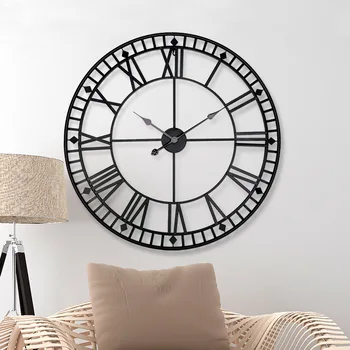 Minimalistinio Europos Sienos ClockRoman Skaitmenimis Aukso Didelis Sieninis Laikrodis Modernus Dizainas, Metalo Medžiagos Reloj De Sumalti Laikrodžiai, Namų Dekoro