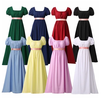 Moterų Regency Suknelė Bridgerton Helovinas Šokių Grupė Derliaus Viktorijos Kamuolys Kostiumas Jane Austen Suknelė Cosplay Imperija Suknelė
