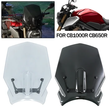 Motociklų Sporto Priekinio stiklo priekinio, galinio Stiklo pertvara nuo Vėjo apsaugos Honda CB650R 2019-2021 CB1000R 2018-2020 2021 CB 650 1000 R