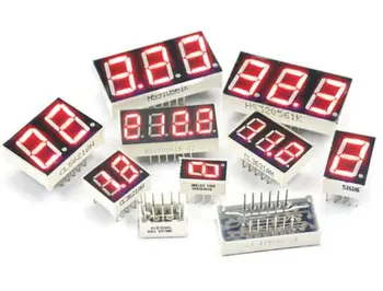 Naujas 10vnt/DAUG 0.36 colių LED ekranas, 7 Segmentų 1 B/2 B/3 Bitų/4 Bitų Skaitmenų Vamzdis Raudona Bendro Katodo / Anodo Skaitmeninės į 