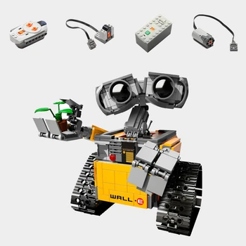 Naujas 687PCS Disney Pixar SIENOS E Robotas Variklio RC Variklio Galia Funkcijas Duomenys Kūrimo Bloką Plytų 
