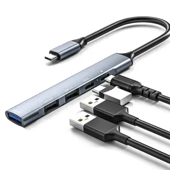 Naujas Daugiafunkcinis 5 In 1, USB, C Hub Skirstytuvo Tipą-C Adapteris Keitiklis Tipas-C PD USB-C USB2.0 USB 3.0 Įkrovimo Stotis