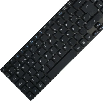 NAUJAS ispanų nešiojamojo kompiuterio Klaviatūros Packard bell easynote p5ws0 p5ws5 p7ys5 Q5WS1 SP klaviatūra, juoda 1