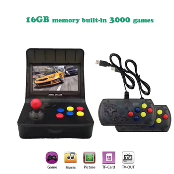 Nešiojamų Retro Mini Nešiojamą Žaidimų Konsolę 4.3 Colių 64bit 3000 Vaizdo Žaidimų Klasikinio Šeimos Žaidimų Konsolės Dovana RETRO ARCADE 1