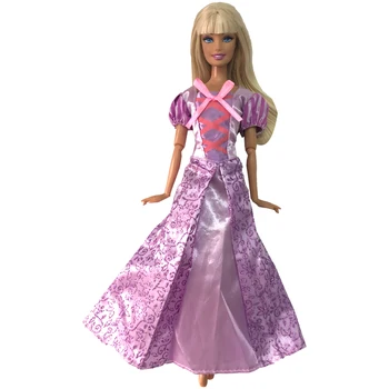 NK Viena Princesė Rapunzel Lėlės Suknelė Panašių Pasakų Vestuvių Suknelė Suknelė Šalies Aprangą Barbie Lėlės Geriausios Mergaičių Dovana 10A