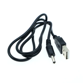 Nuolatinės SROVĖS elektros kištukas, USB 2.0 konvertuoti į 3.5 * 1.35 mm / DC 3.5 * 1.35 black jack mažų garsiakalbių, mažas ventiliatoriaus maitinimo laidą 0,8 m