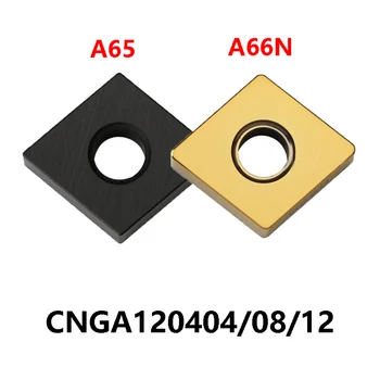 Originalus CNGA120404 CNGA120408 CNGA120412 A66N A65 CNGA 120404 120408 120412 Karbido Įdėklai Staklės, Pjovimo Įrankiai CNC Tekinimo 4