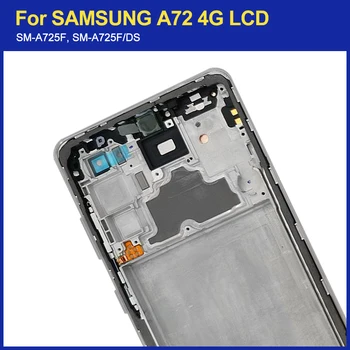 Originalus Samsung Galaxy A72 A725 A725F Ekranas Jutiklinis Ekranas Su Frame skaitmeninis keitiklis Surinkimo Samsung A72 4G SM-A725F LCD