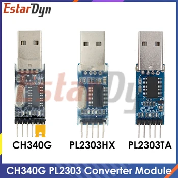 PL2303HX PL2303, USB Į RS232 TTL Konverterio Adapterio Modulis/USB TTL konverterio UART modulis CH340G CH340 modulis 3.3 V 5V jungiklis 4