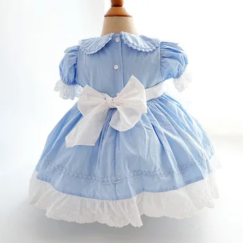 Saldus Cute Girl Kids Lolita Princess Dress Apdaila Palace Stiliaus Sluoksnių Suknelė Ilgomis Rankovėmis Lėlės Paauglių Suknelė Vaikų Vestidos 2022