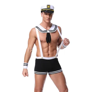 Seksualus Egzotinių Helovinas Kostiumas Sailor Mados Cosplay Vyrams 0