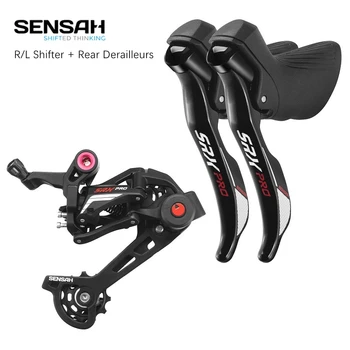 SENSAH SRX PRO dviračių shift rinkinys 1x11 greitis + kairysis shift + right shift + galiniai derailleur + smagratis + grandinė 4