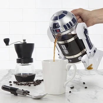 Star Vietos Robotas Mini Namų Vertus-paruošta Kavos Aparatas, Kavos Puodą Ir Karo Puodelis Izoliacija Puodą Mocha Paspauskite Puodas Puodą Ir Taurės