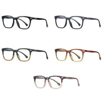 Swanwick mėlynos šviesos blokavimas akinius aikštėje akinių rėmeliai moterų Trumparegystė kompiuterio akinių optinis juodas leopardas vyrų tr90 4