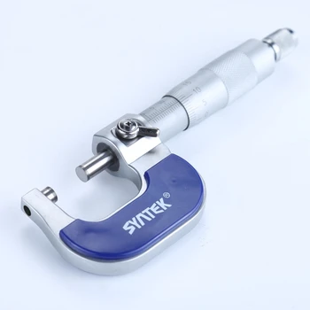 Syntek 0-25mm Už Staliuko 0.01 mm Metalo Mikrometrų Karbido Patarimas Micrometro Matavimo Įrankiai, Storio Matuoklis Matuoklis 2
