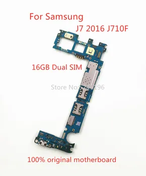 Taikomos Samsung Galaxy J7 2016 J710F16GB originalus plokštė Dual SIM J7 J710F/DS chip sistemos atrakinimo logika boardreplace 1