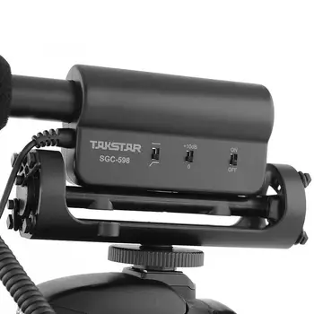 Takstar strateginių prekių komisija-598 Fotografijos, Interviu, Karabinai MIC Mikrofonas Nikon Canon DSLR Fotoaparato DV vaizdo Kamera už Vloggers/Videomaker 0