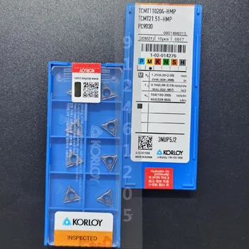 TCMT110204-HMP PC9030 SPMT432 KORLOY Originalus CNC karbido įdėklai 10VNT/BOX