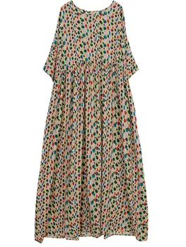 Trumpas rankovės negabaritinių medvilnės derliaus gėlių suknelės moterims atsitiktinis palaidų ilgas vasaros suknelė elegantiškas drabužius 2022