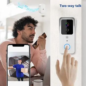 Tuya Belaidė Lauko durų skambutį Smart Home Domofonas Vaizdo Doorbell Kamera 5G WiFi Kamera, skirtas Namų Vandeniui Apsaugą 0