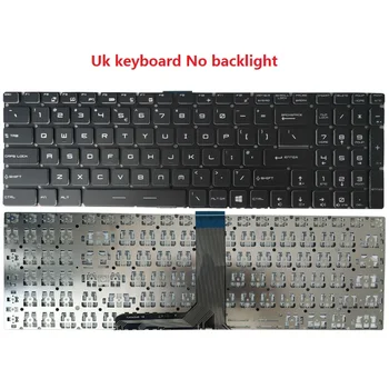 UK/ispanų nešiojamojo kompiuterio klaviatūra MSI GF75 Plonas 8RC 9RD 9RD 9SC 9SE MS-17F1 MS-17F2 MS-17F5 MS-1791 MS-1792 MS-1793 MS-1795 MS-1796 2