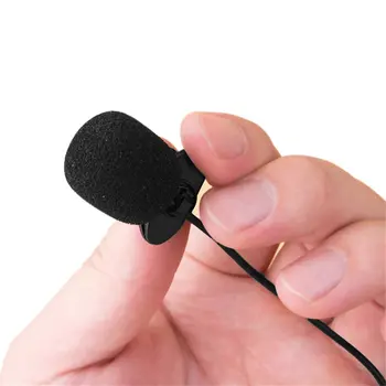 Universalus Nešiojamų 3.5 mm Mini Ausines Mikrofono Atvartas Lavalier Įrašą Mikrofonas Paskaita Mokymo Konferencijos Vadovas Studio Mic