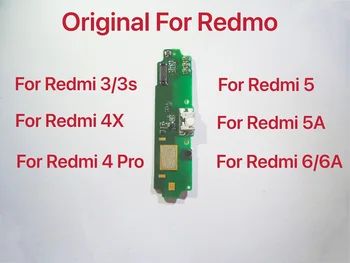 USB Maitinimo Įkrovimo lizdas Jungtis Valdybos Dalių Flex Kabelis Su Mic Mikrofonas Xiaomi Redmi 5A 4A 4X 3 3 6 6A
