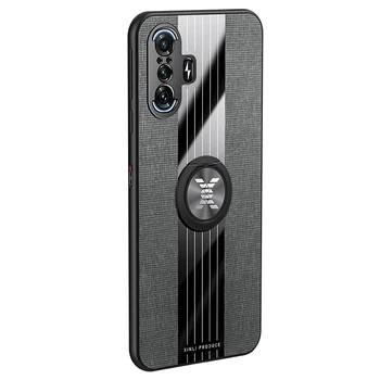 Už Xiaomi Redmi K40 Žaidimų Atveju Automobilio Savininkas Magnetinis Žiedas Telefoną Atveju Redmi K40 K 40 Žaidimų Atsparus Smūgiams Odos Galinį Dangtelį