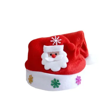 Vaikai Skrybėlę su Lemputė Suaugusiųjų Žiemos Fiksuotas Drabužių, Aksesuarų, Vaikų Sniego Šalies Skrybėlės, Berniukų, Mergaičių Kalėdų Senelio Kalėdos Kepurės